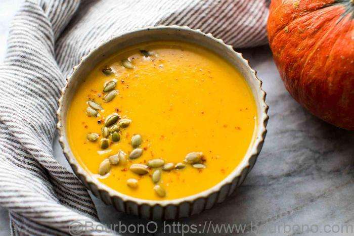 Add some pumpkin seeds to the soup to make it more flavorful