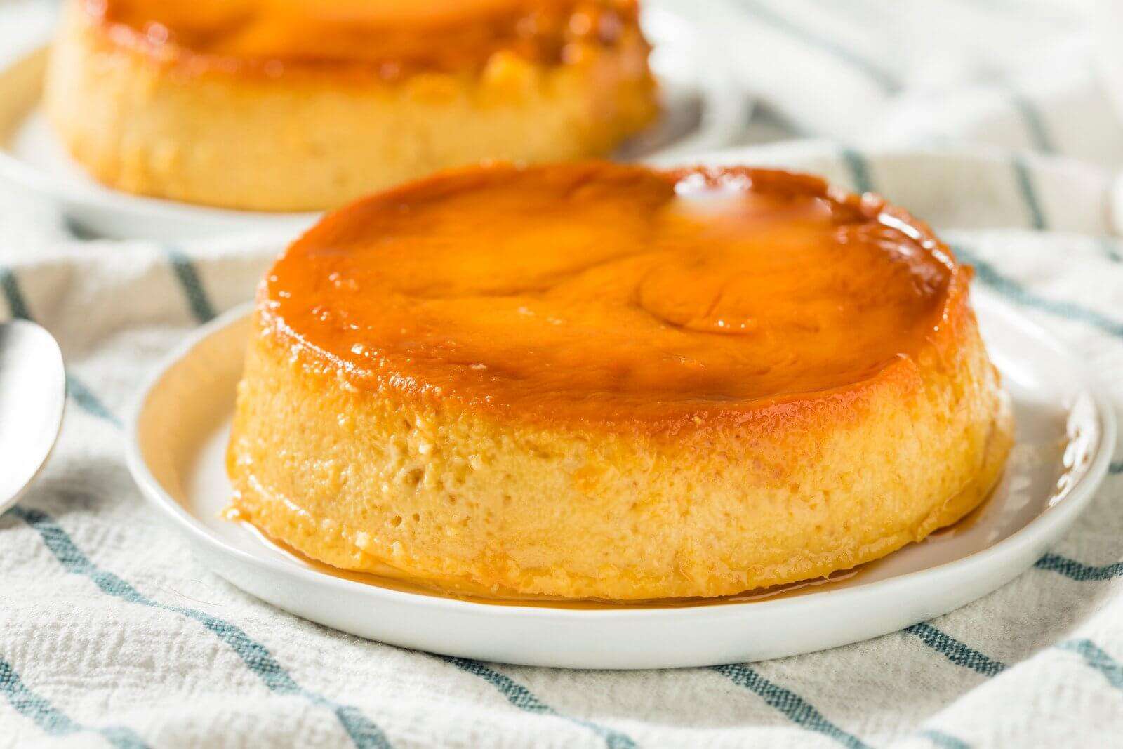 What Does Overcooked and Undercooked Flan Look Like?