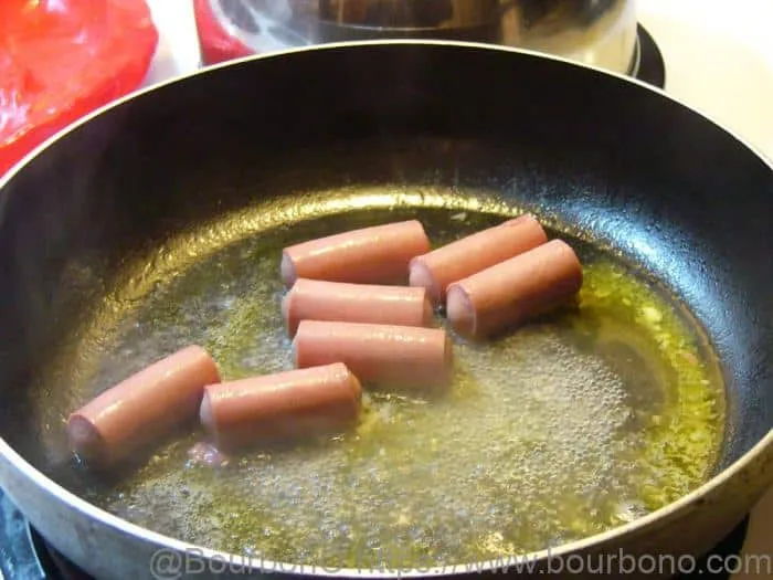 Fry your Vienna sausages for a nice and crispy texture