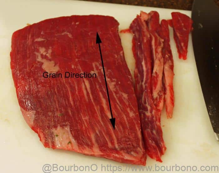 Cut the deer meat into long and thin strips for shorter drying time