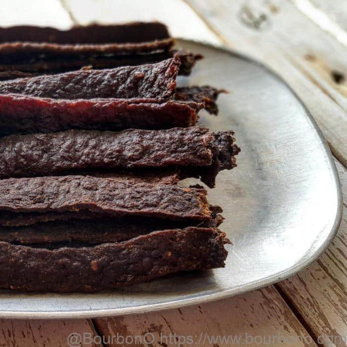 Dehydrate the deer meat in the oven for 6 – 8 hours until you’ve obtained the desired consistency