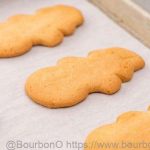 Baking the cookies for Starbucks snowman sugar cookie recipe