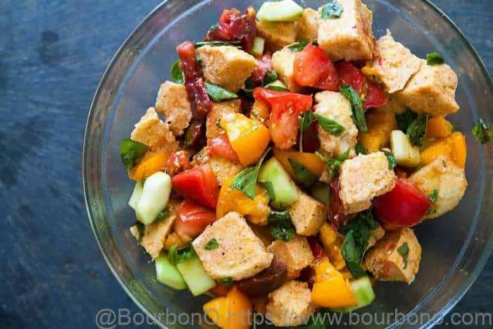 Gather your Jimmy Johns Bread ingredients, bake some breads and turn them into a Panzanella