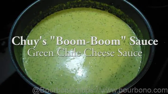 The Boom-Boom sauce made by Chuy’s is one of the most tasty green enchilada sauces ever made.