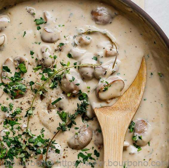 Creamy portobello mushroom sauce