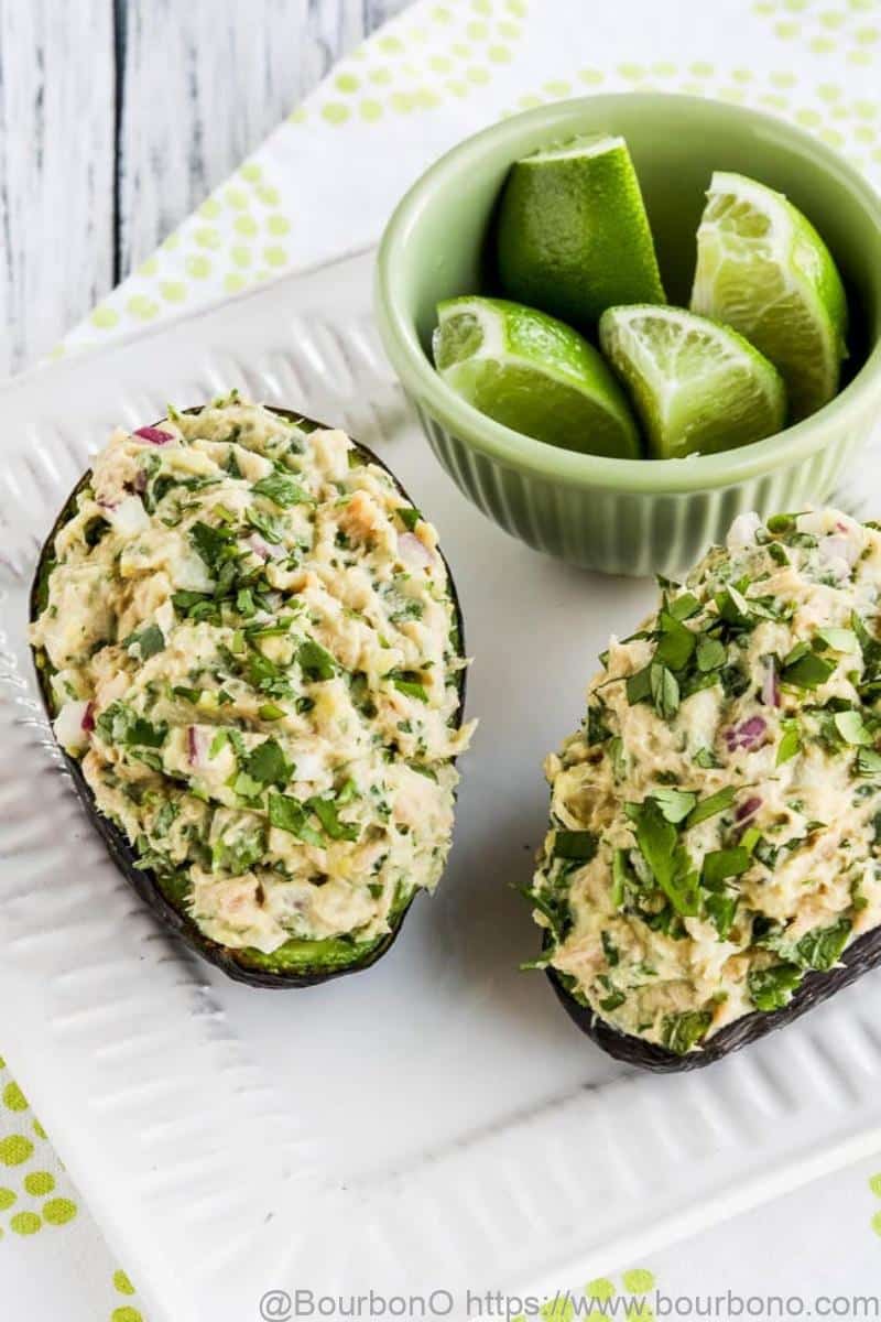 Avocado stuffed with crunchy chia sprouts and tuna is a healthy and tasty dish that you’ll surely love to eat