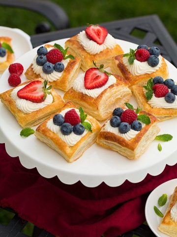 Puff Pastry Desserts with Fruit